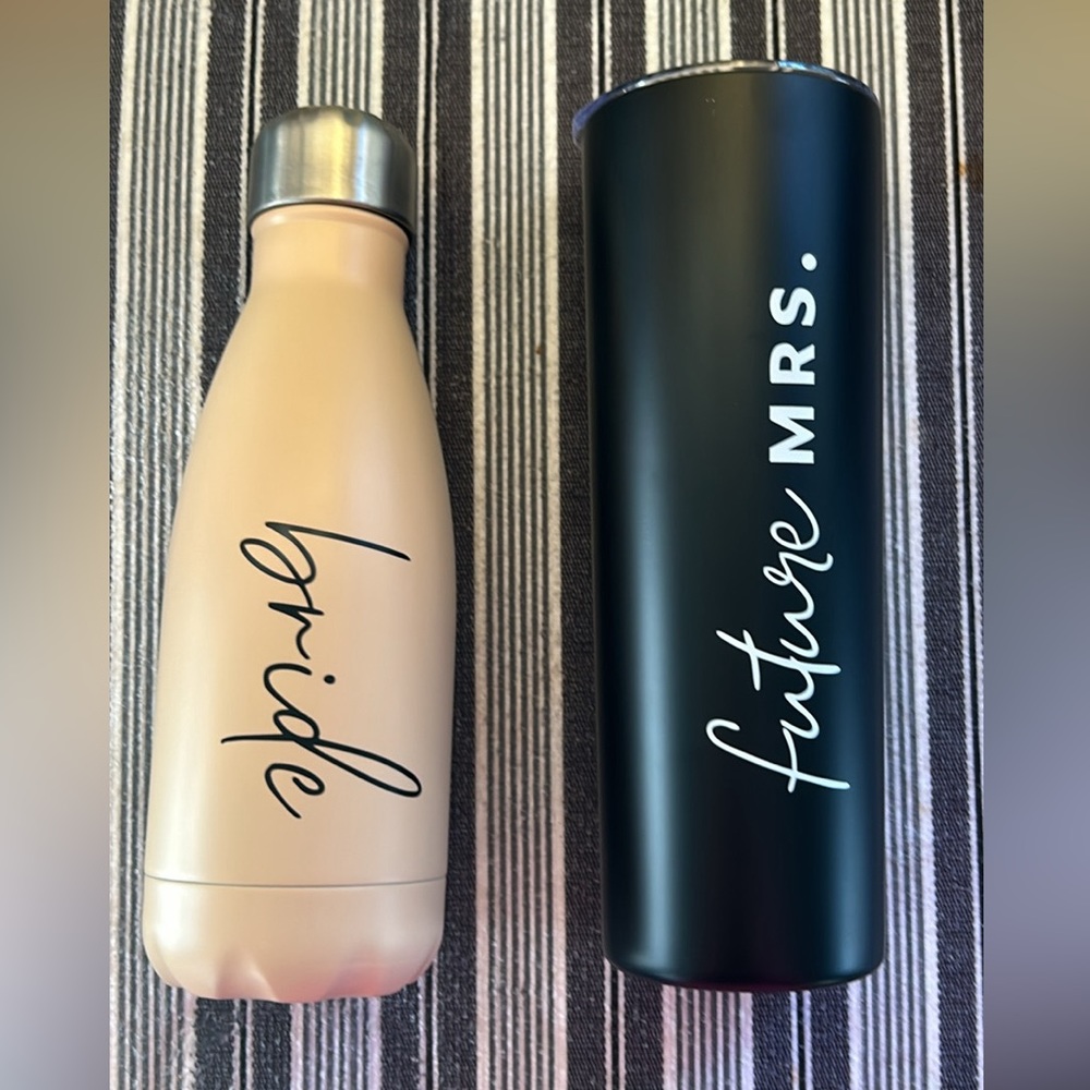 Bridal water bottles